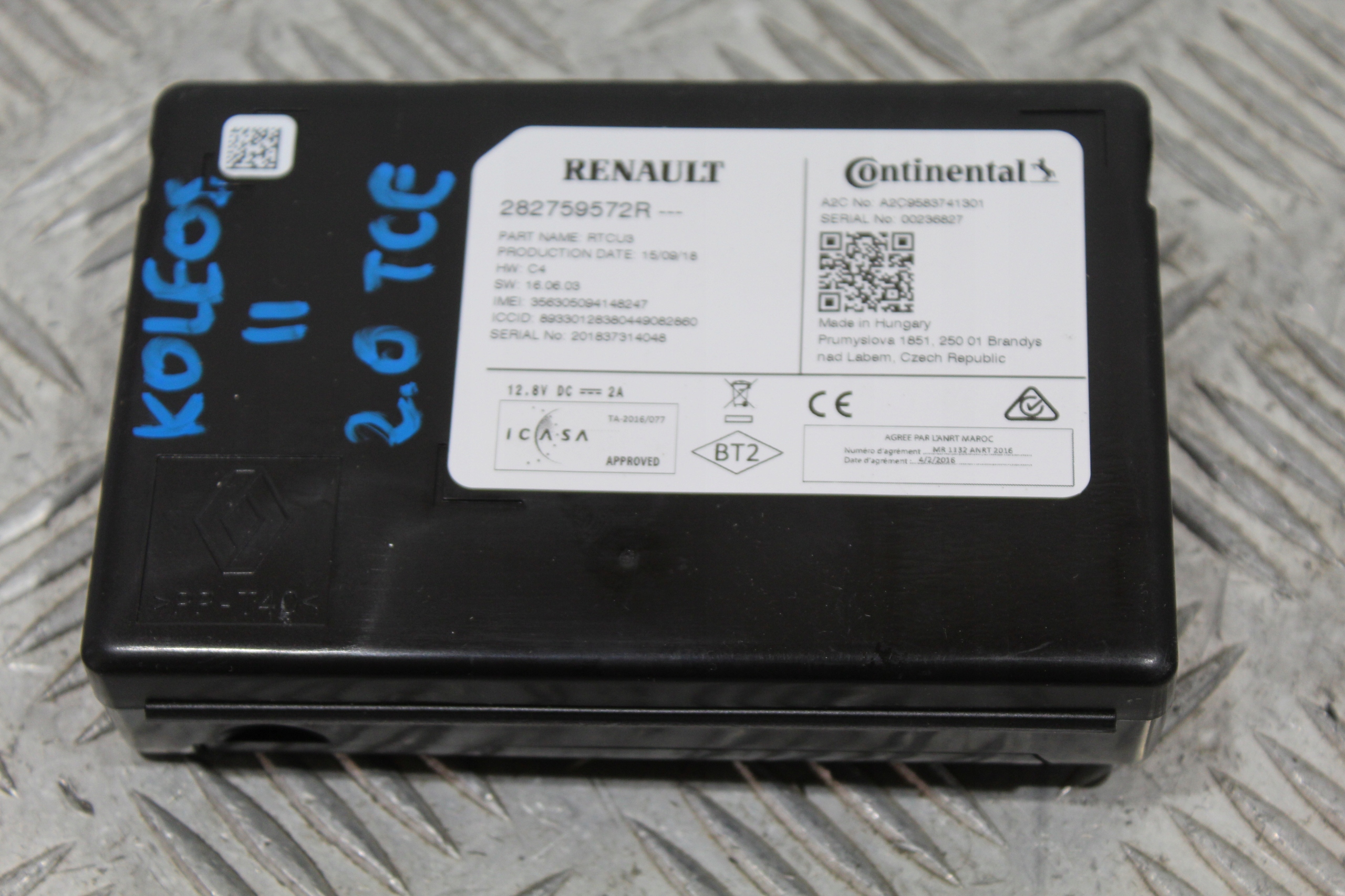 control unit navigation devices KOLEOS II 2 LIFT 282759572R