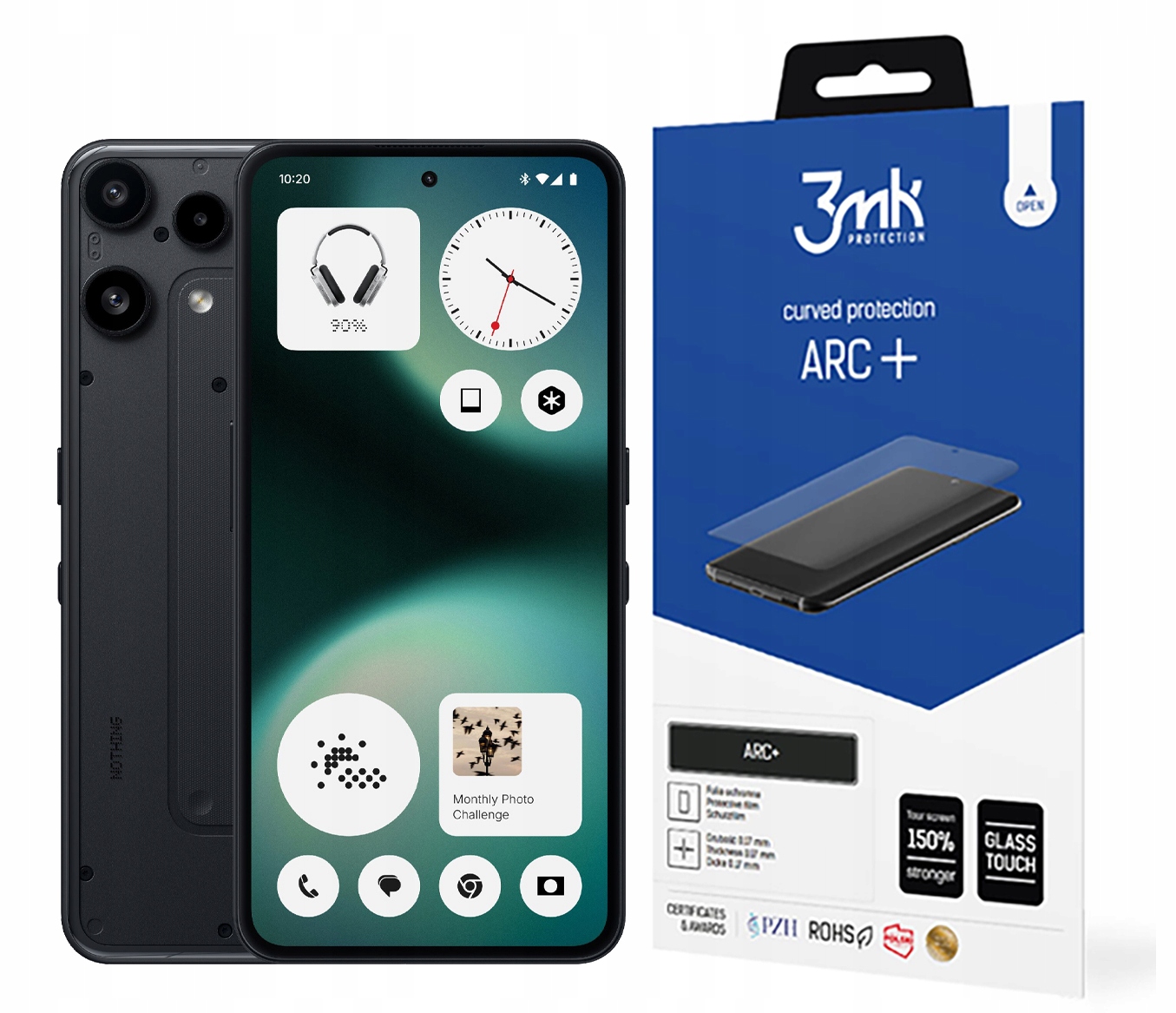 3MK Ochranná fólia Arc+ pre Nothing Phone 3a Lite, celoplošná fólia