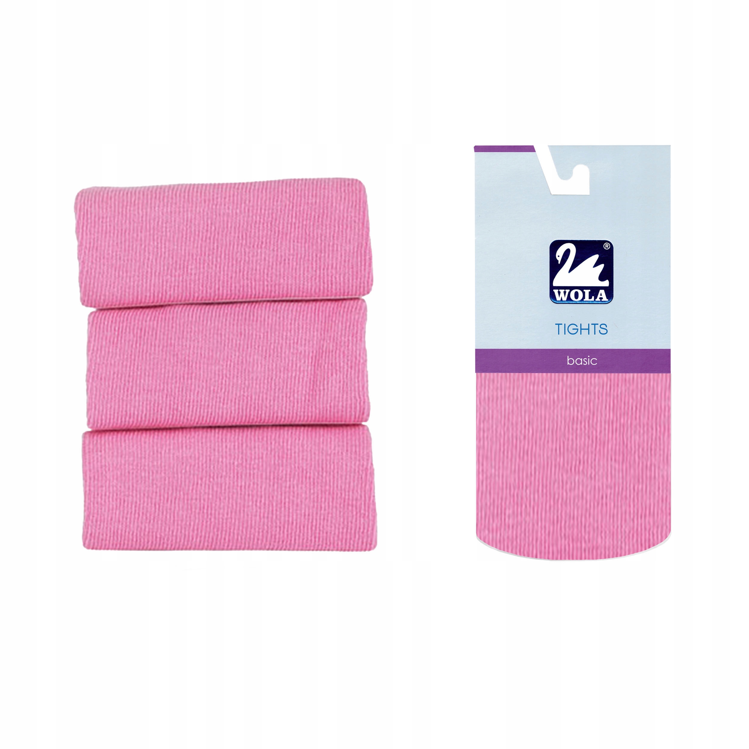 

Bawełniane rajstopy Wola Basic, Pink 55, 104-110