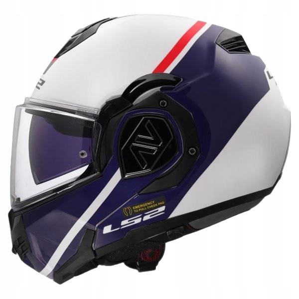 LS2 Kask Motocyklowy Szczękowy Blenda Pilock FF906 Advant Swipe Wht Blu S