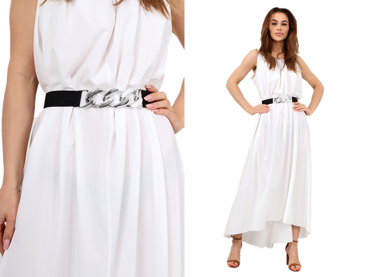 

Pasek Do Sukienki Swetra Łańcuch Guma Damski 2402