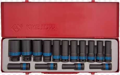 Rázové Nástavce Dlhé 1/2 10-32 mm 12KT King Tony 15ks Kazeta 4815MP04