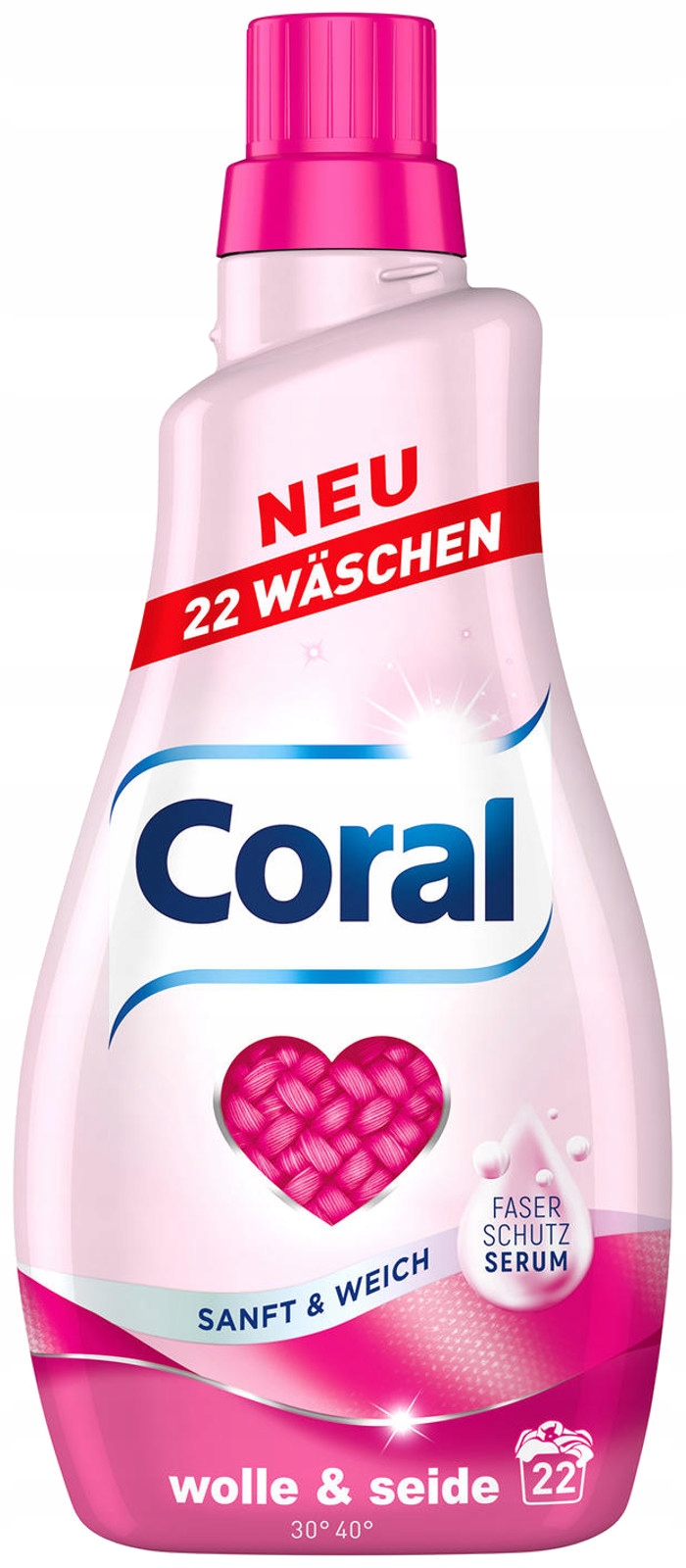 

Coral Wolle Seide Wełna Żel Prania 22pr 1,1L De