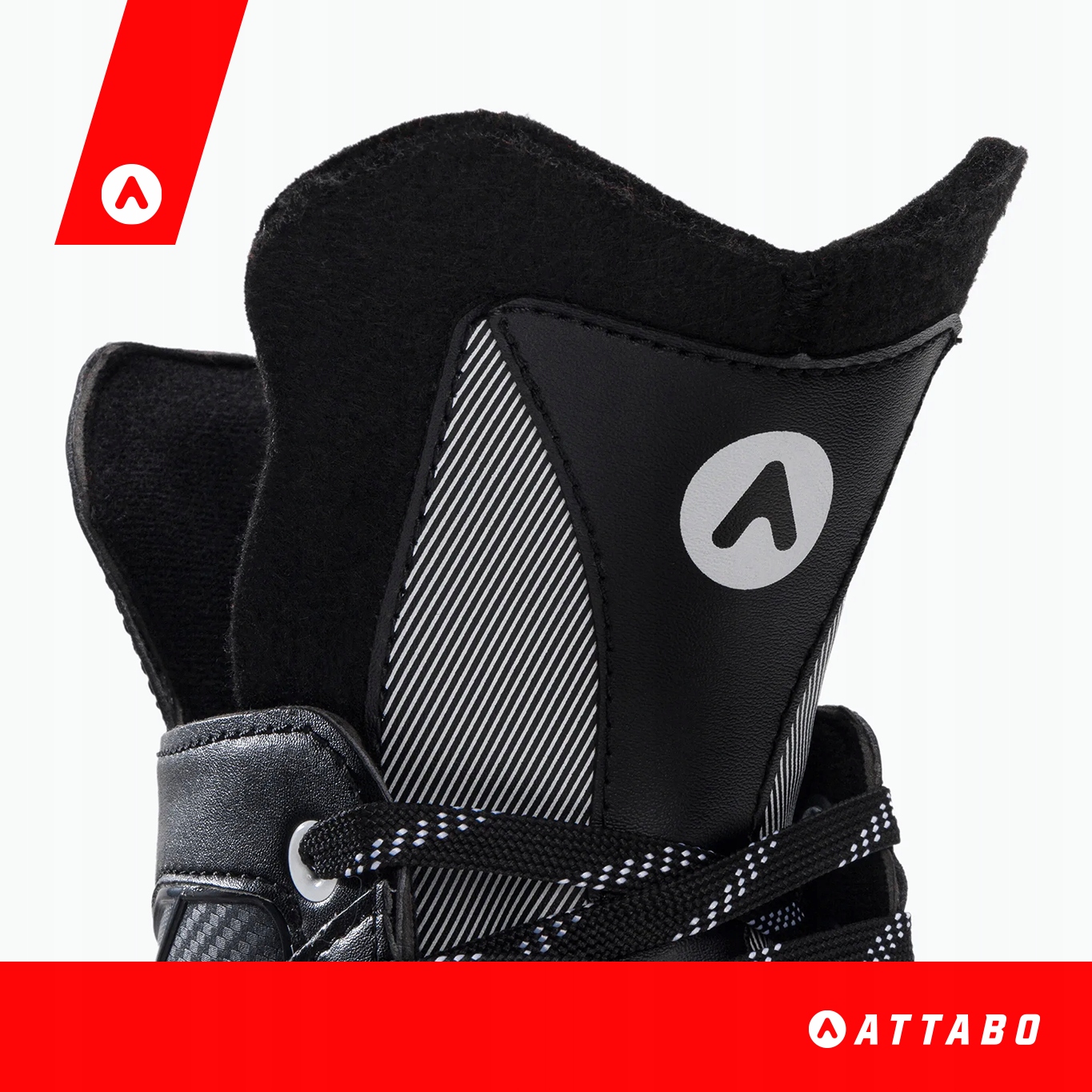 Łyżwy hokejowe męskie ATTABO czarne HS 44 Rozmiar 44