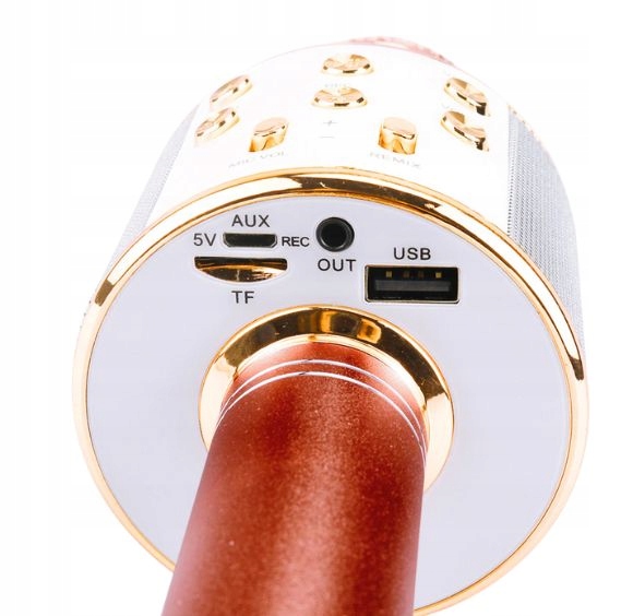 MIKROFON BEZPRZEWODOWY KARAOKE GŁOŚNIK BLUETOOTH Kod producenta WOKALNY STUDYNY KARAOKE ZESTAW DO ŚPIEWU