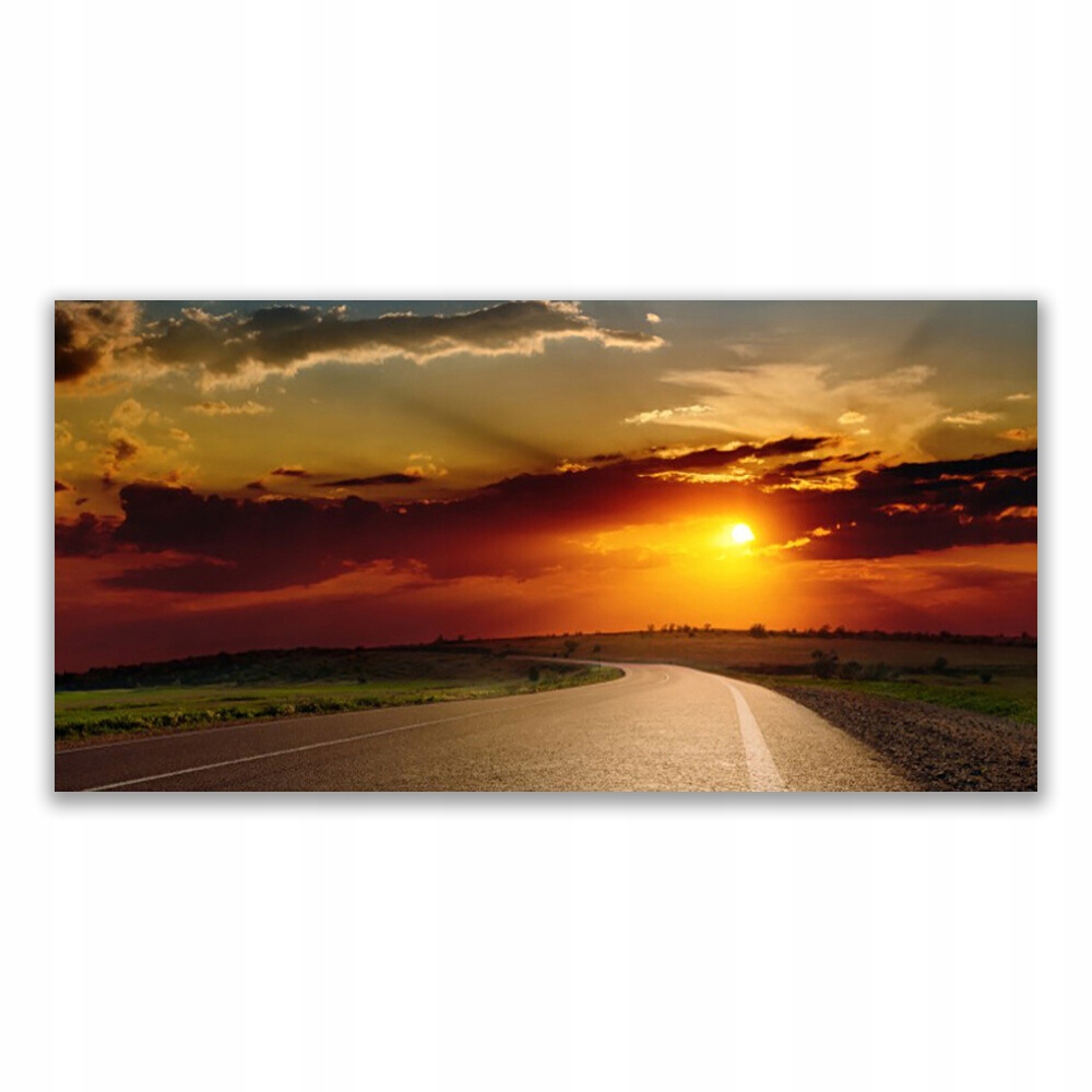 

Fotoobraz z grafiką 120x60 Wschód Droga Krajobraz