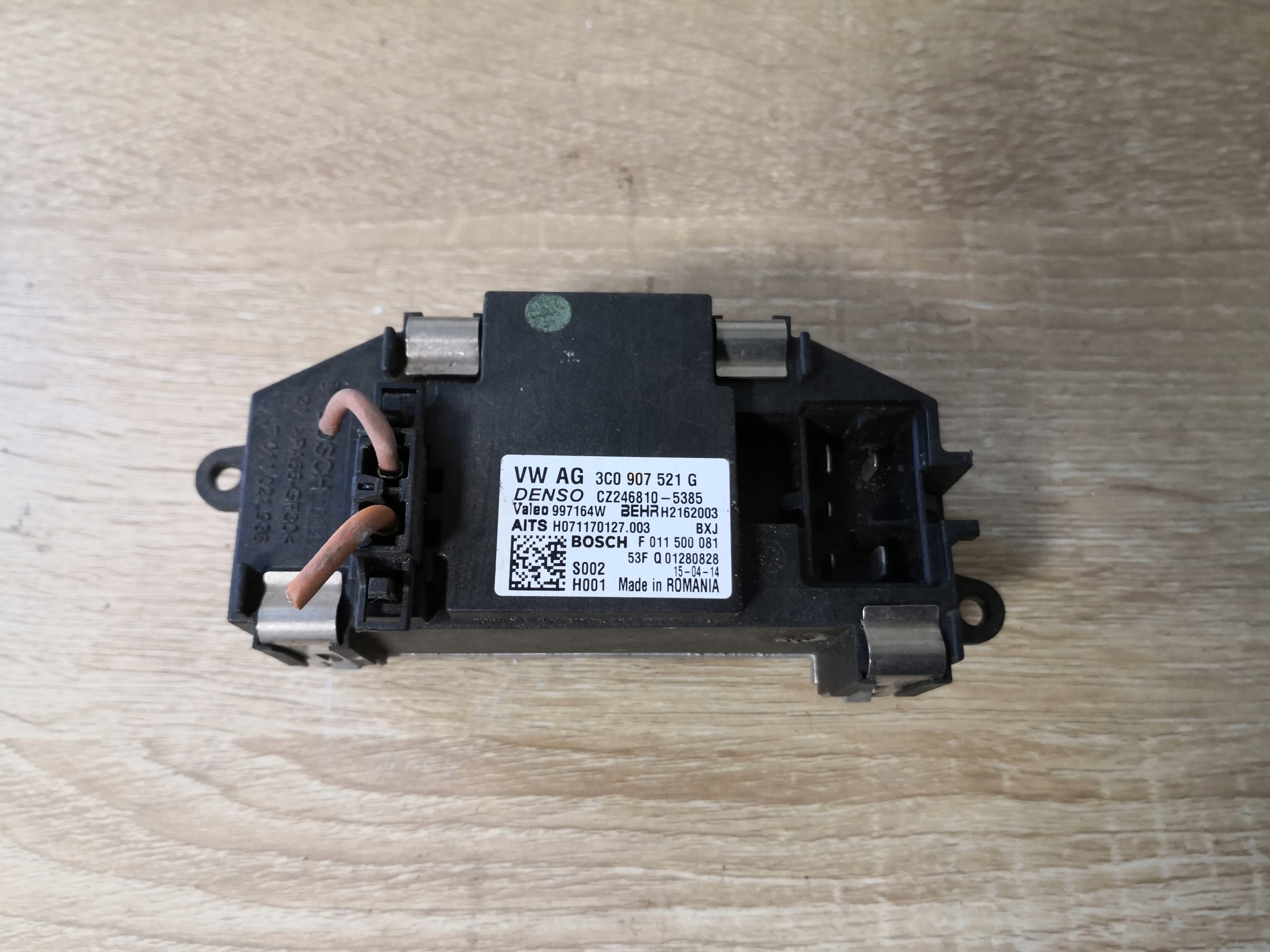 gebläsewiderstand VW SKODA AUDI 3C0907521G