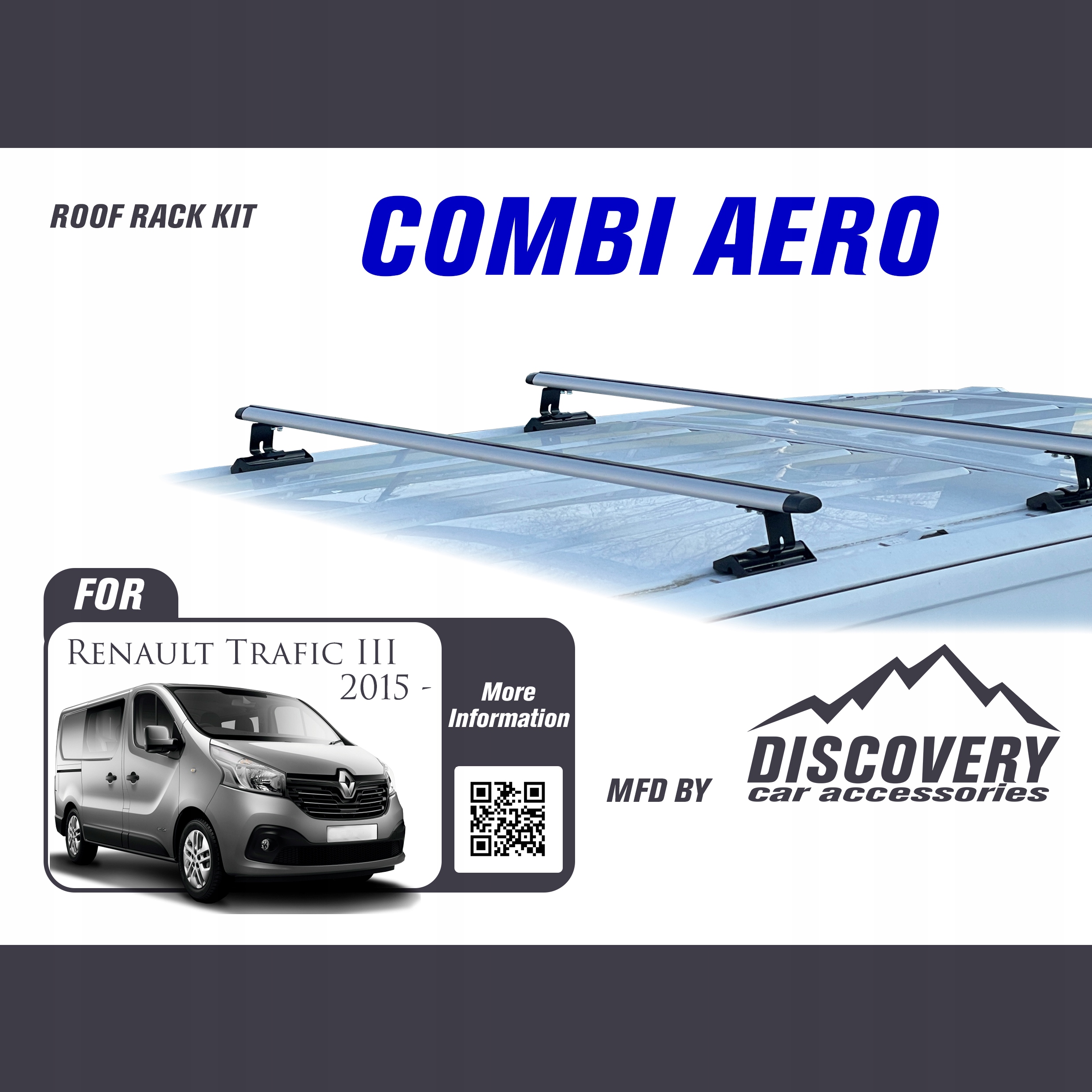 Strešný nosič Renault Trafic, Opel Vivaro, Fiat Talento 15- (ComA160)