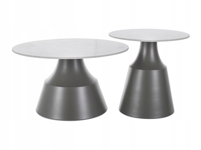 Lavica konferenčný stolík Itaka biela/sivá, sada Sig