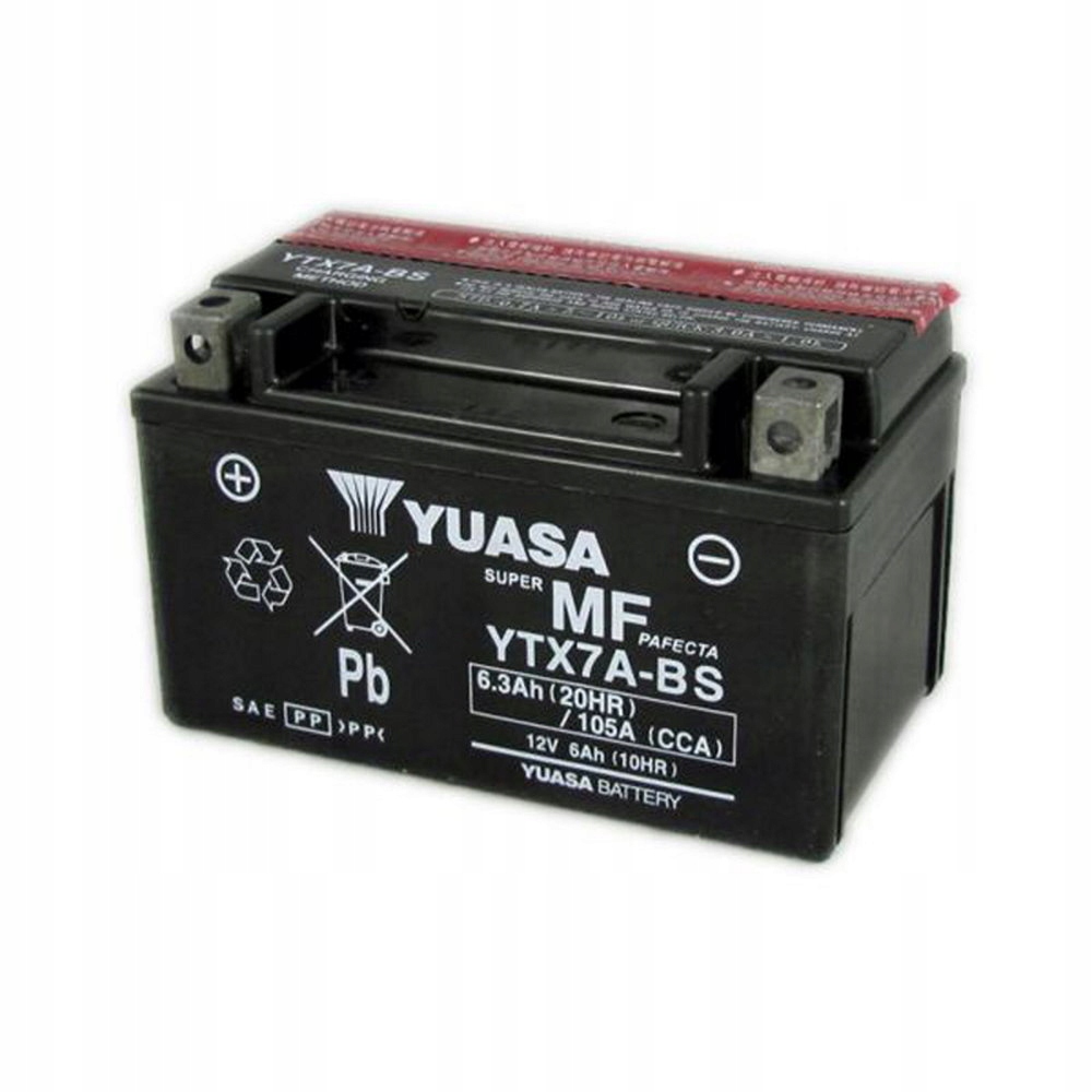 Motobatéria Yuasa YTX7A-BS 6Ah, 12V