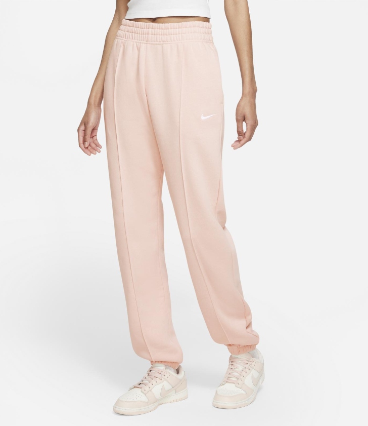 Dámské teplákové kalhoty Nike Essential Fleece růžové vel. L