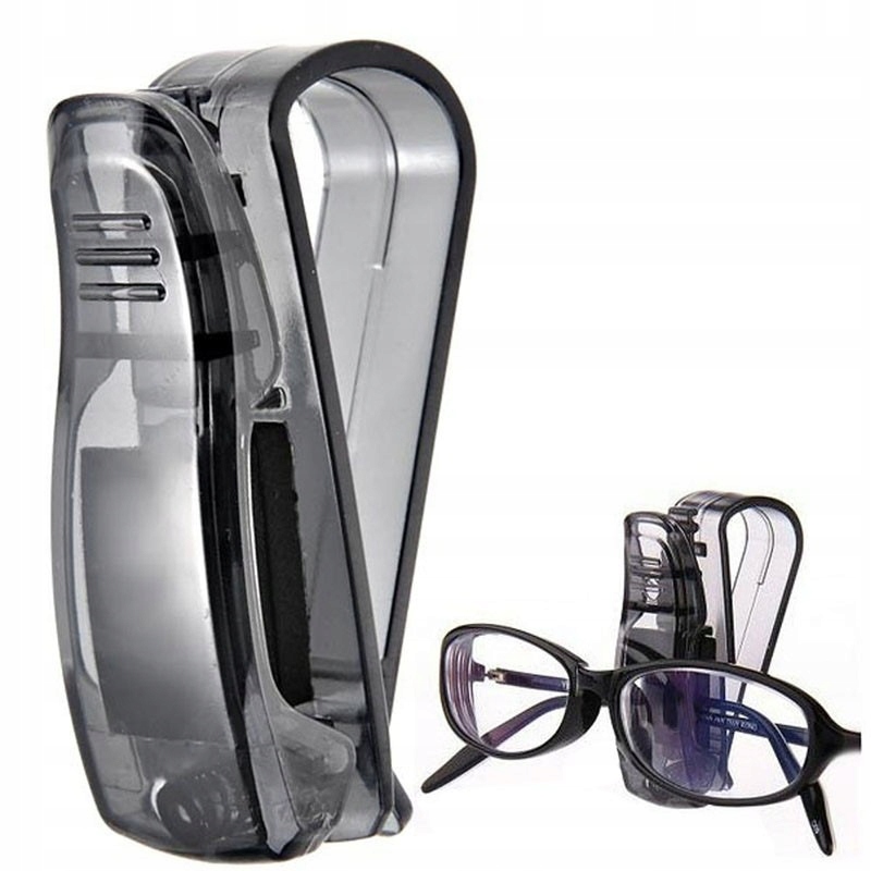 Uchwyt samochodowy na okulary na zasłonę przeciwsłoneczną Klips na okulary