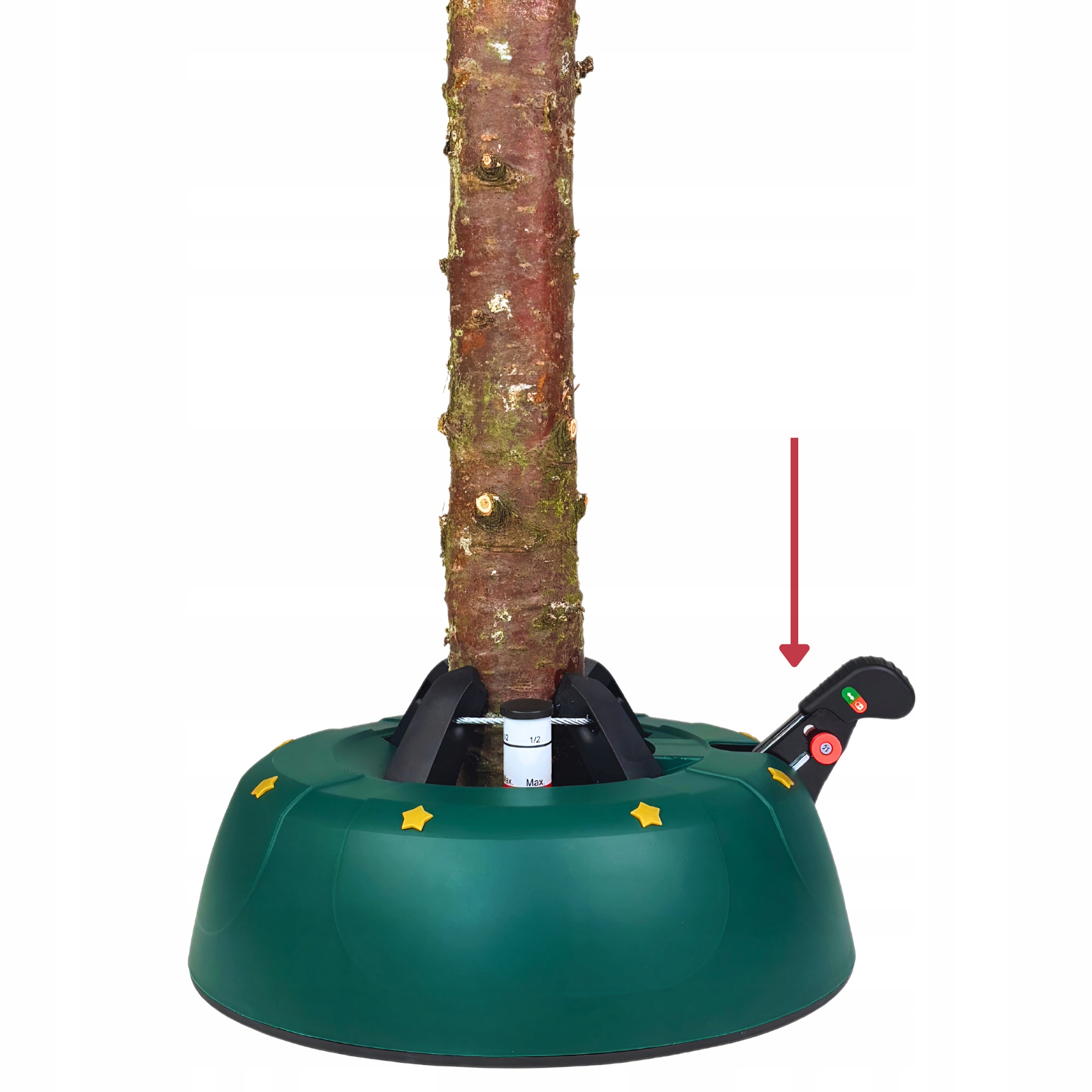 STOJAK CHOINKOWY PODSTAWKA POD CHOINKĘ SAMOZACISKOWY Zielony do 2M