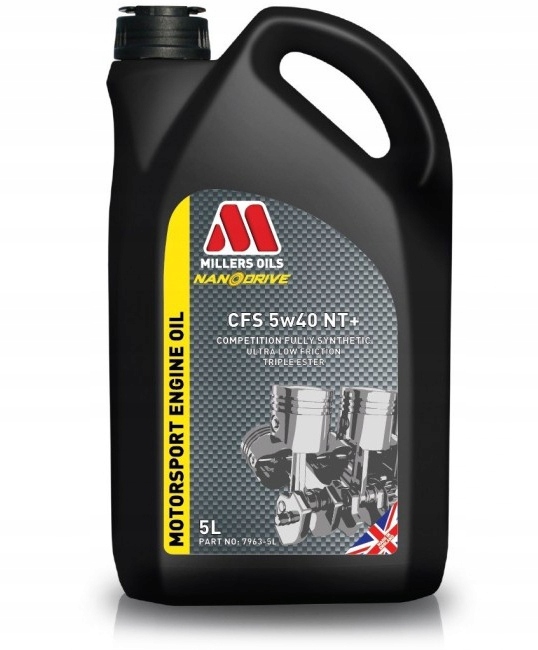 Millers Oil CFS 5w40 NT+ Olej Syntetyczny 5L Rodzaj syntetyczne