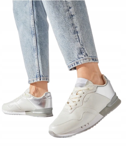 Pepe Jeans Dámské Krémové Sportovní Boty S Logem 41 Awf