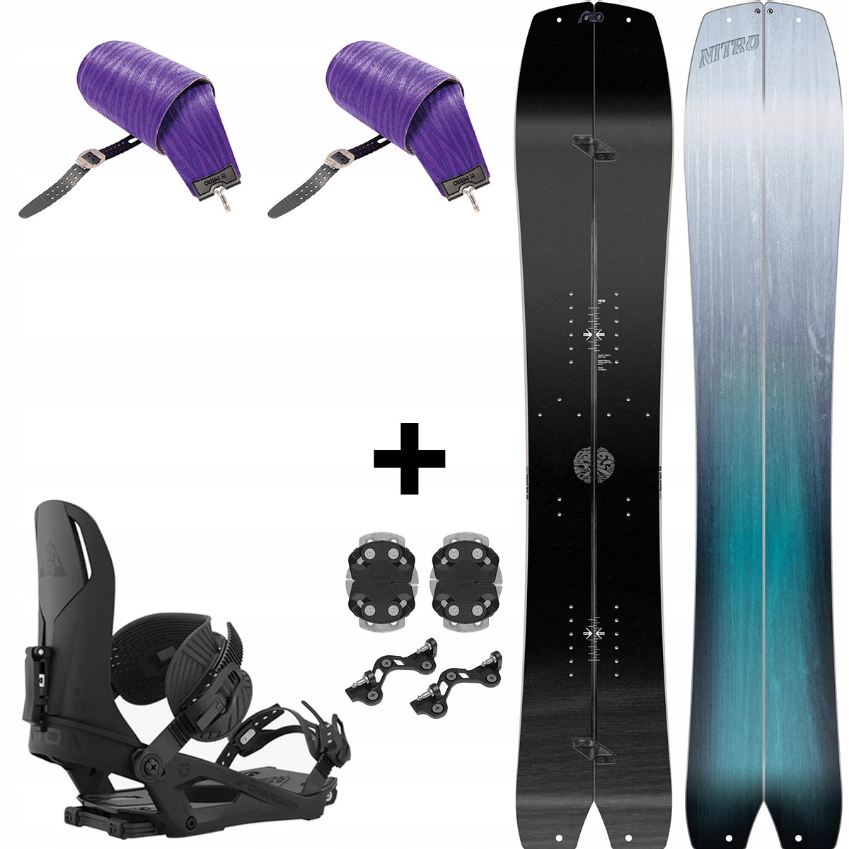 Splitboard NITRO Squash foki + wiązania | 159cm Rodzaj inny
