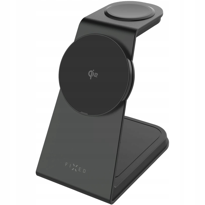 Ładowarka bezprzewodowa 3w1 do MagSafe Qi2 15W Fixed szybka mocna aluminium