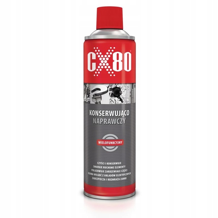 CX-80 Płyn Konserwująco-naprawczy (odpowiednik WD-40) 500ml Wielofunkcyjny