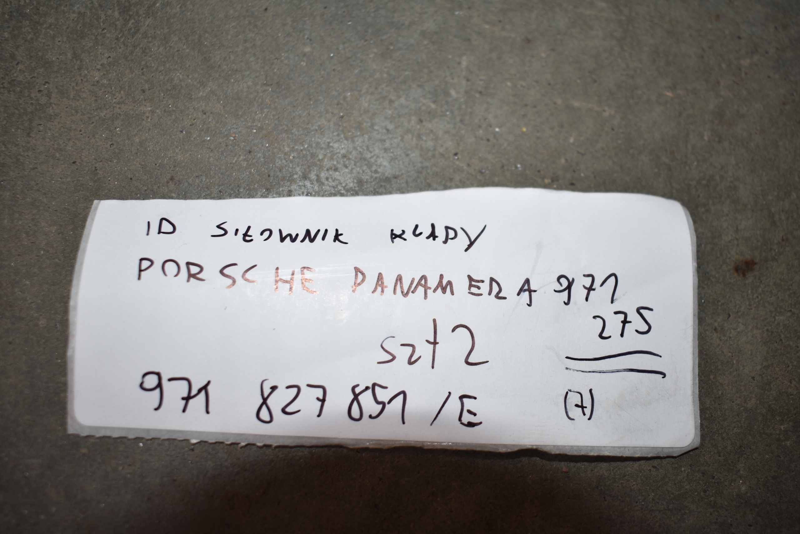 IDEALNY damper bonnet boot rear part PORSCHE PANAMERA 971 1