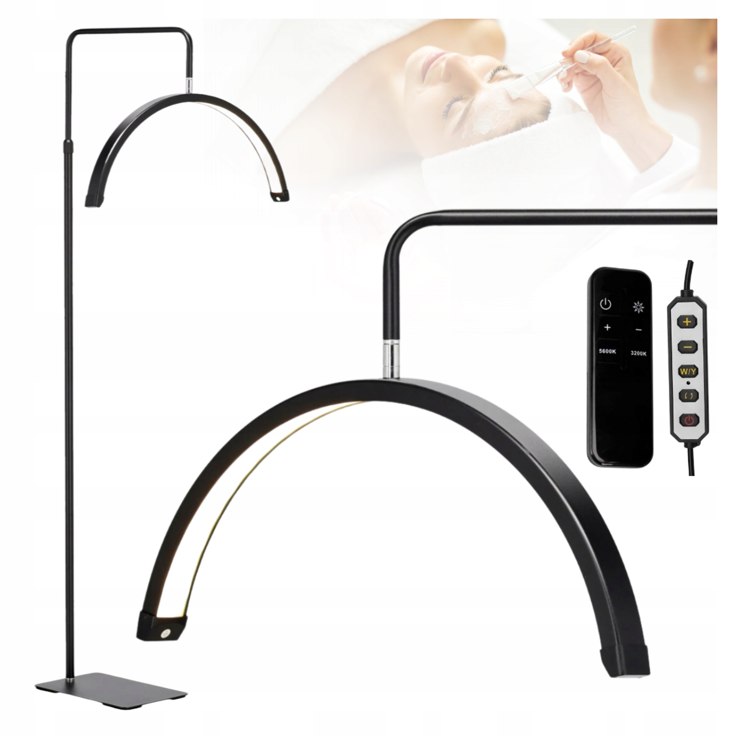 Kosmetická Lampa Pro Prodlužování Řas, Led Dálkové Ovládání, Regulace Barvy Výšky