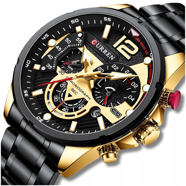 Pánské Hodinky Curren Klasické Elegantní Chronograf Datumovka 5 Barev