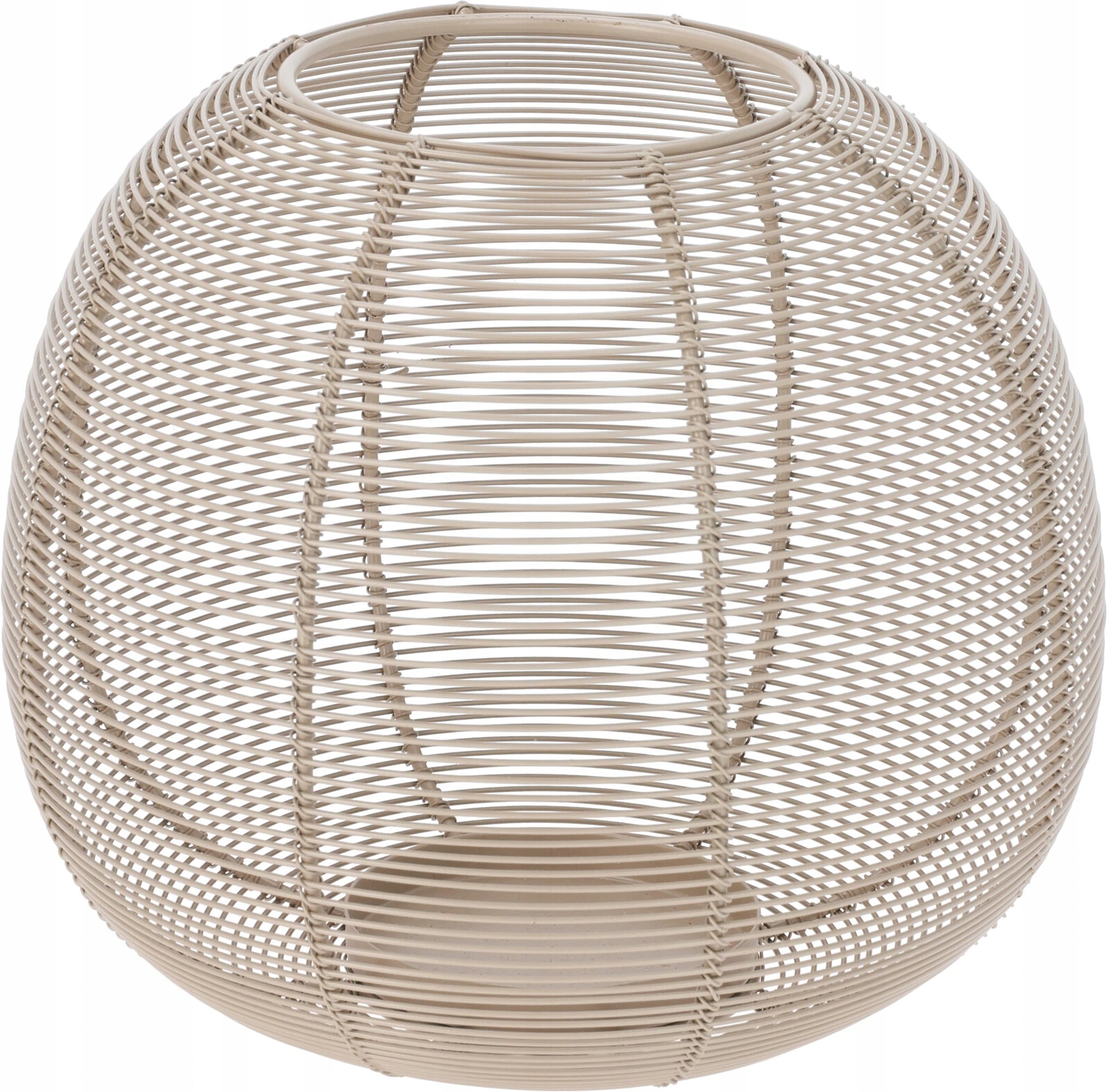 Svícen Sphere 19×15 cm. drátěný, béžový