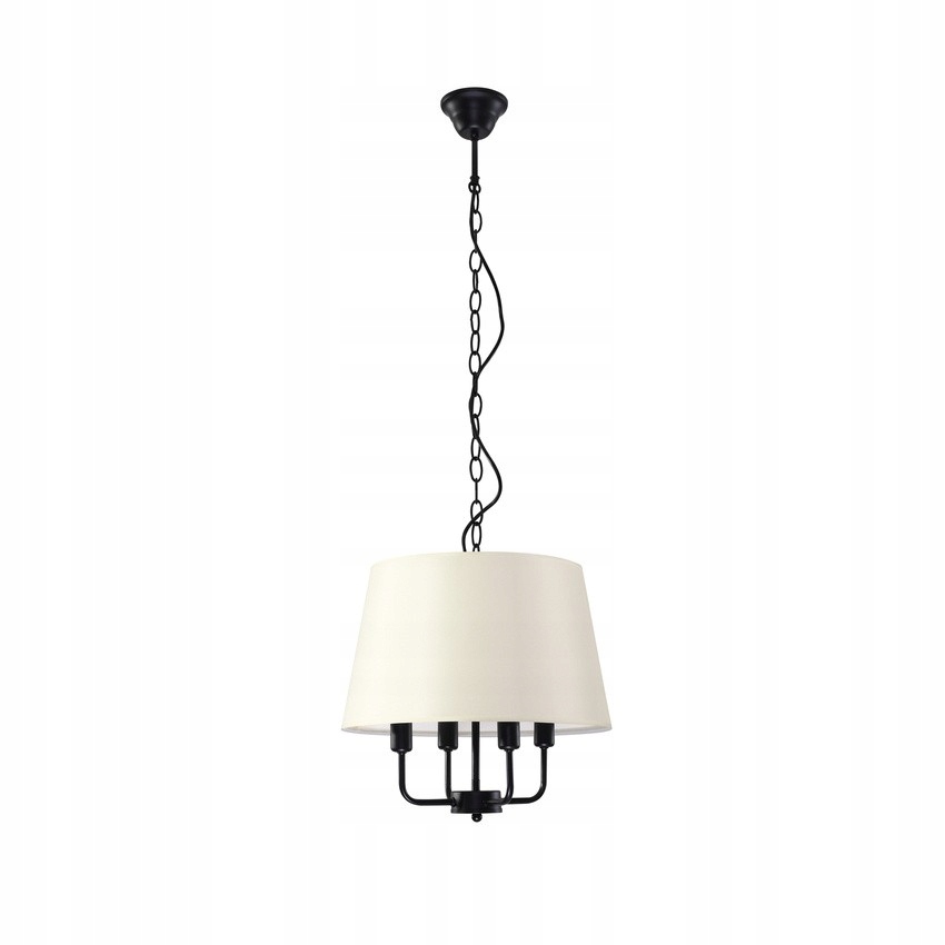 Béžový luster čierny 4xE14 Pasteri Candellux