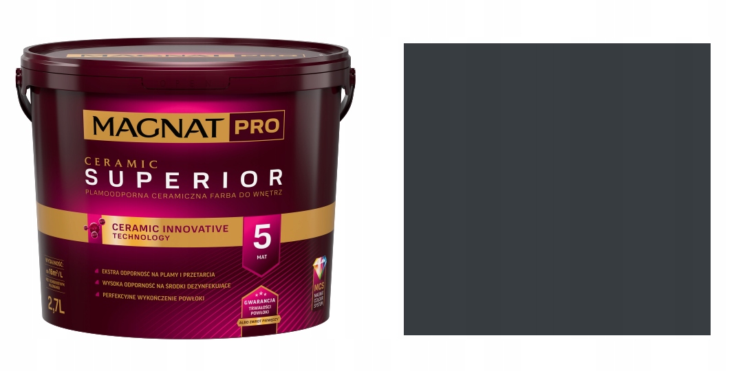 Magnat Pro Ceramic Superior 2,7L RAL7016 Antracit Šedá Mat 5 barva
