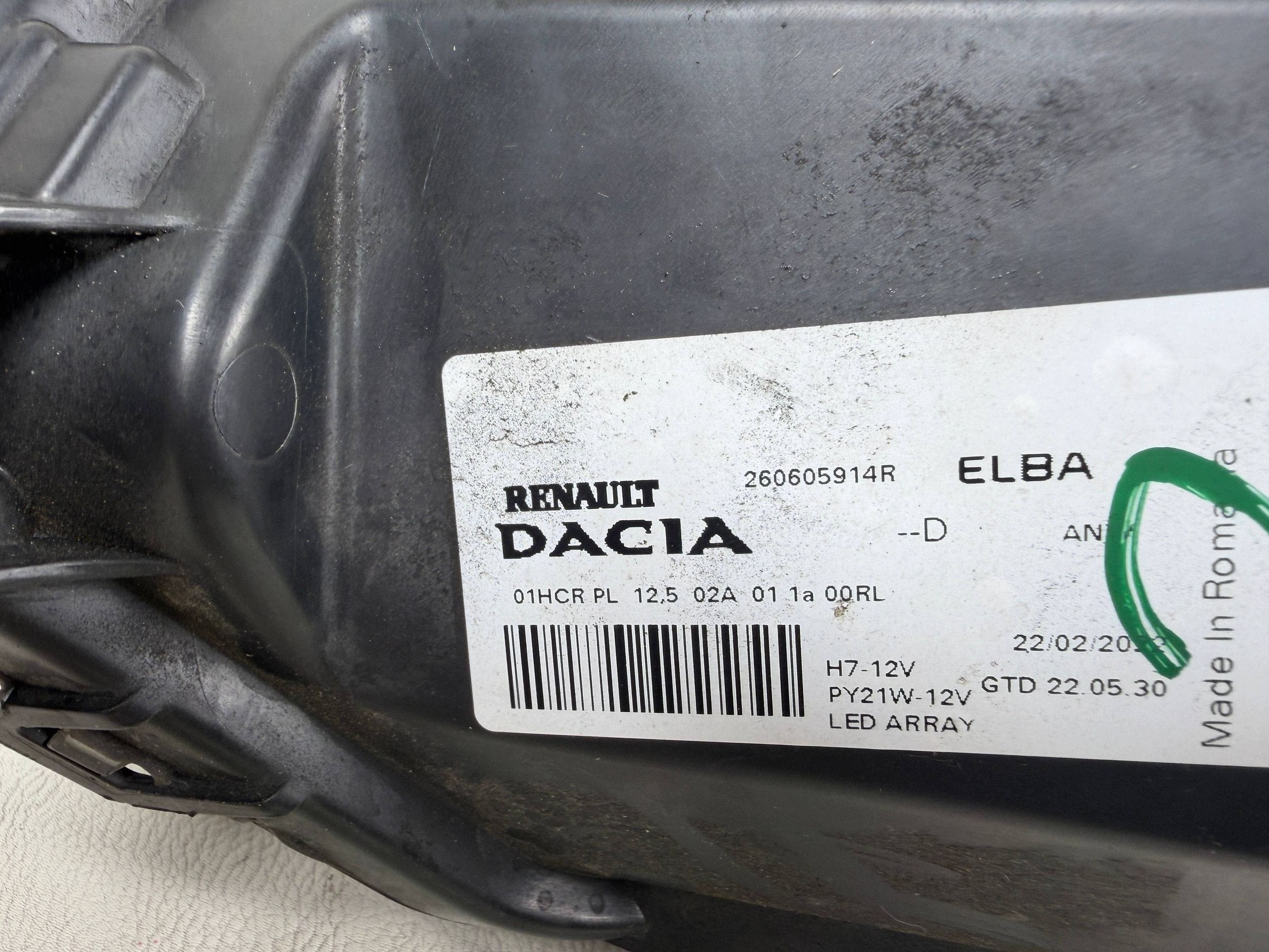 Dacia Sandero 3 III light full led left front front