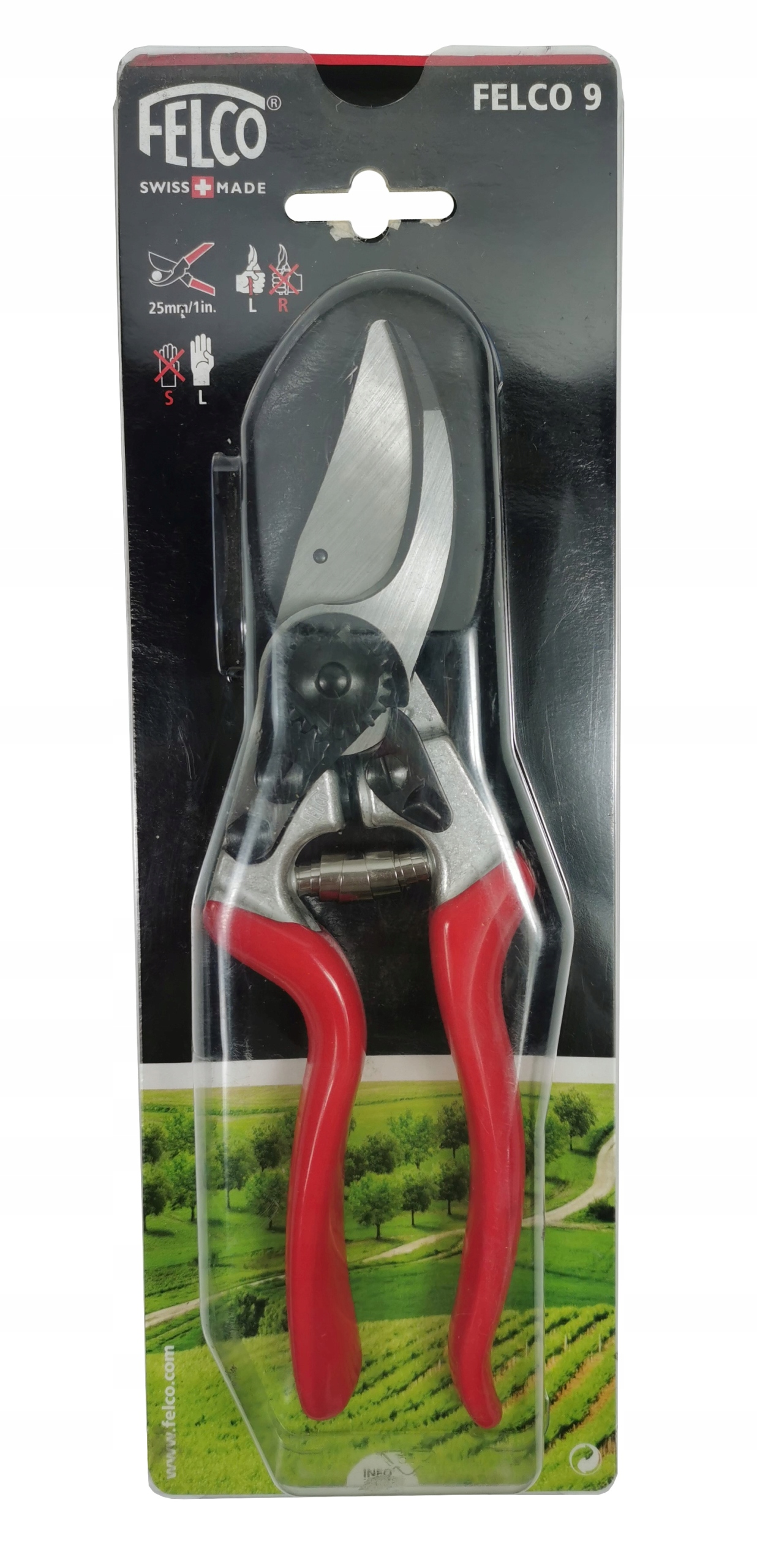 Felco 9 Sekator ogrodowy leworęczny 210 mm+ ostrze Zasilanie ręczne