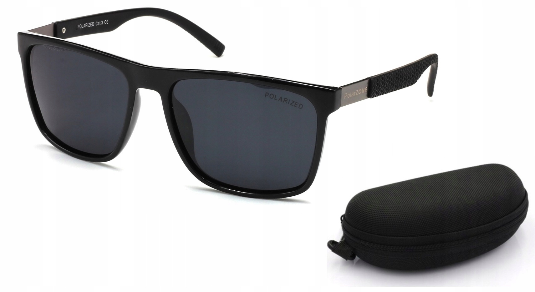 OKULARY PRZECIWSŁONECZNE MĘSKIE POLARYZACYJNE ETUI POLARZONE DLA KIEROWCÓW
