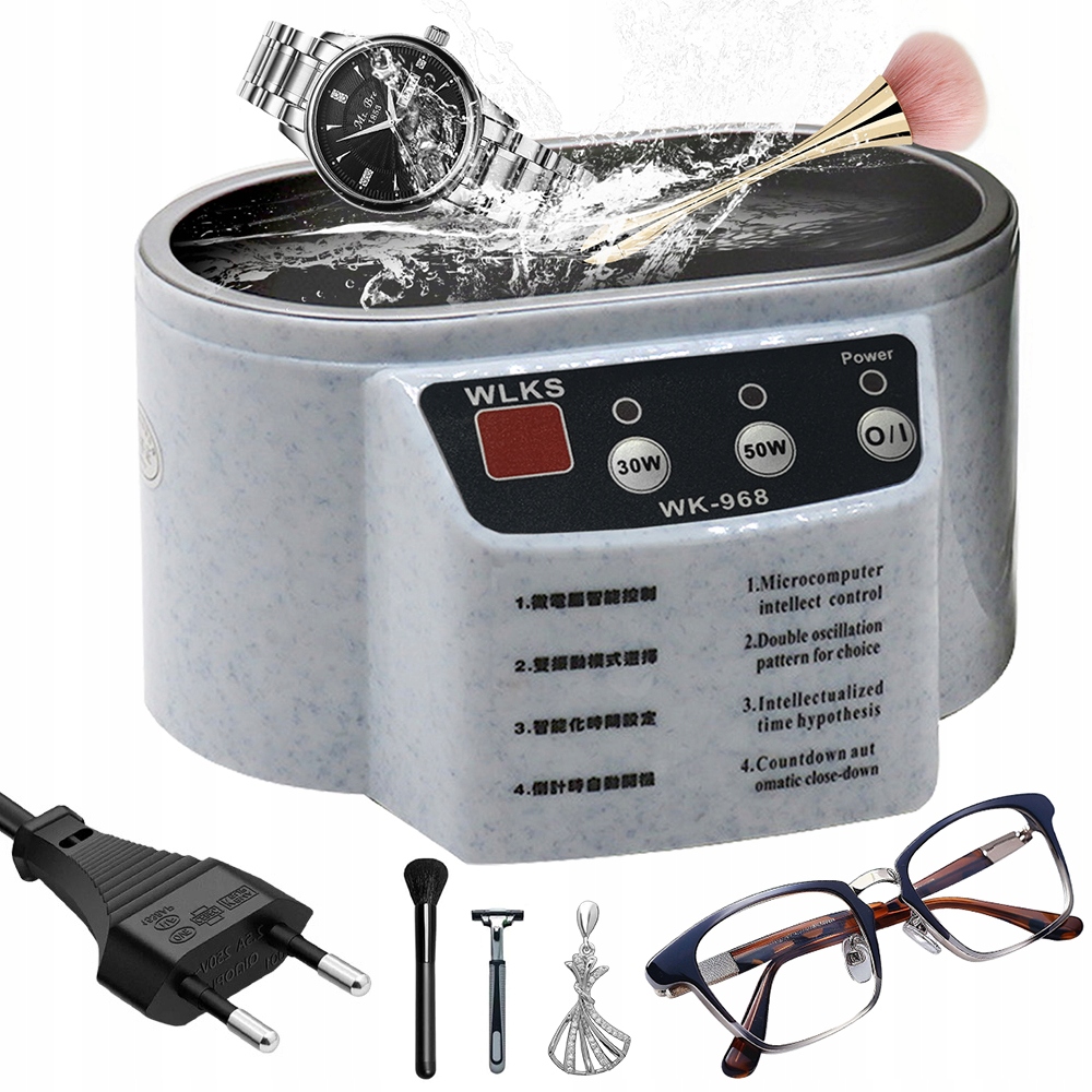 Myjka Ultradźwiękowa 50W 500ML Profesjonalna Do Biżuterii I Protez