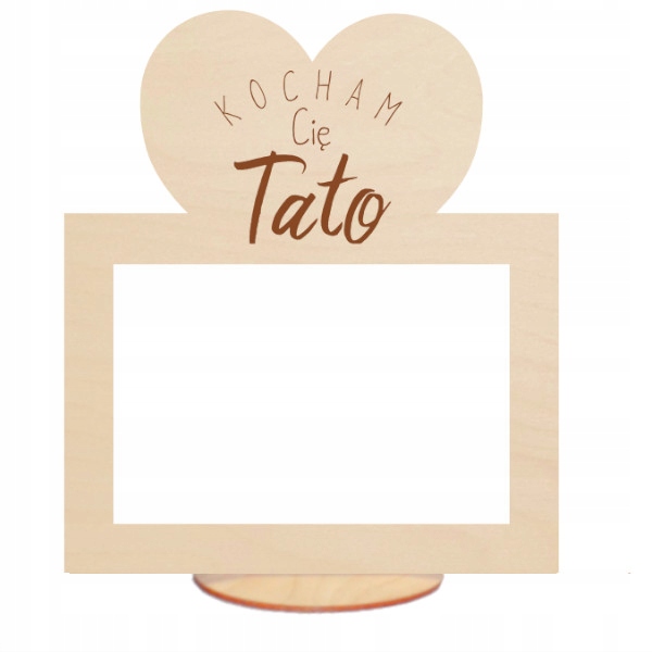 

Statuetka Ramka Serce z wierszykiem dla Taty