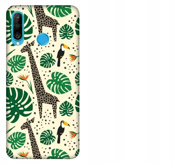 

Etui pokrowiec Huawei P30 Lite Zyrafy tukany dzung