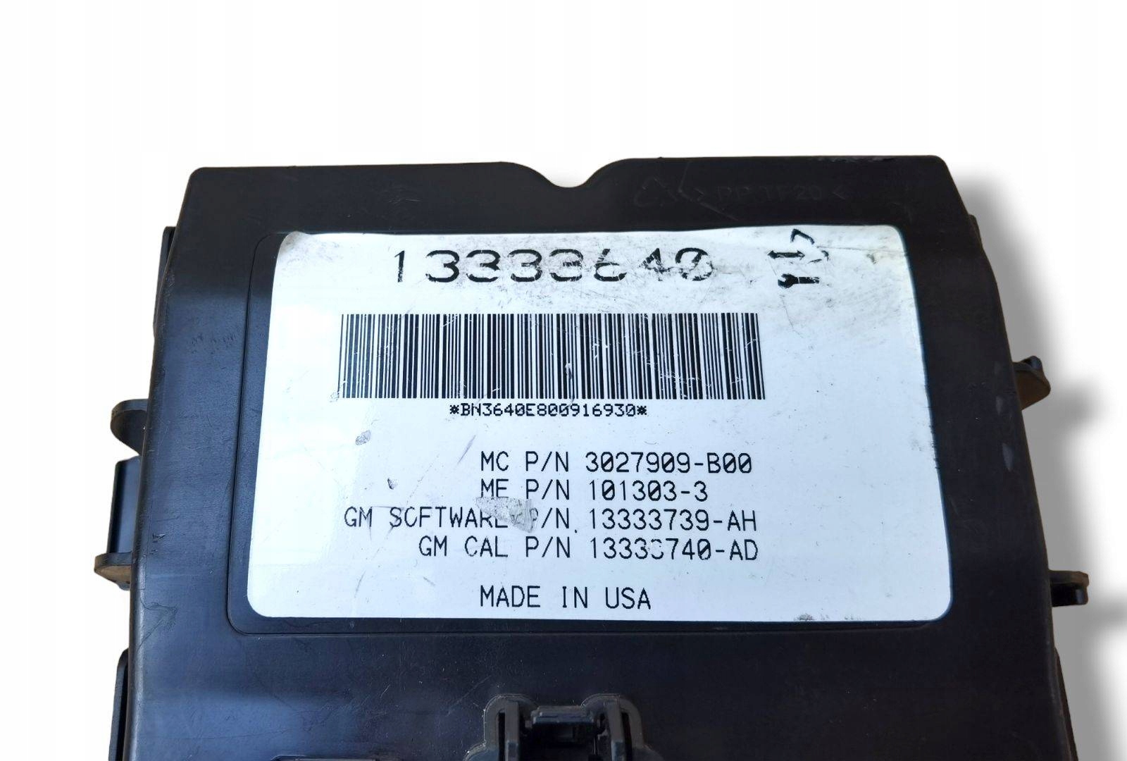 control unit bonnet boot Opel Insignia A 2010 13333640