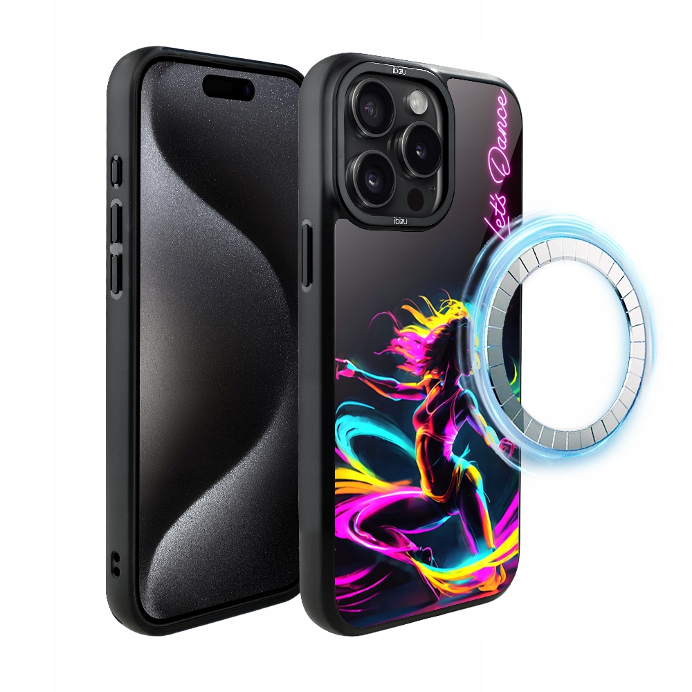 Pouzdro pro iPhone 15 Pro Max Ibizu DropGuard Matt s MagSafe, taneční rytmus
