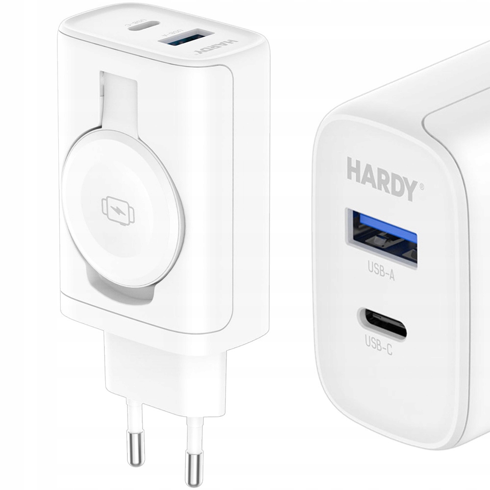 Ładowarka sieciowa Usb-c, Usb-a, 3mk, do iPhone, Apple Watch 33W, Qc Pd Pps