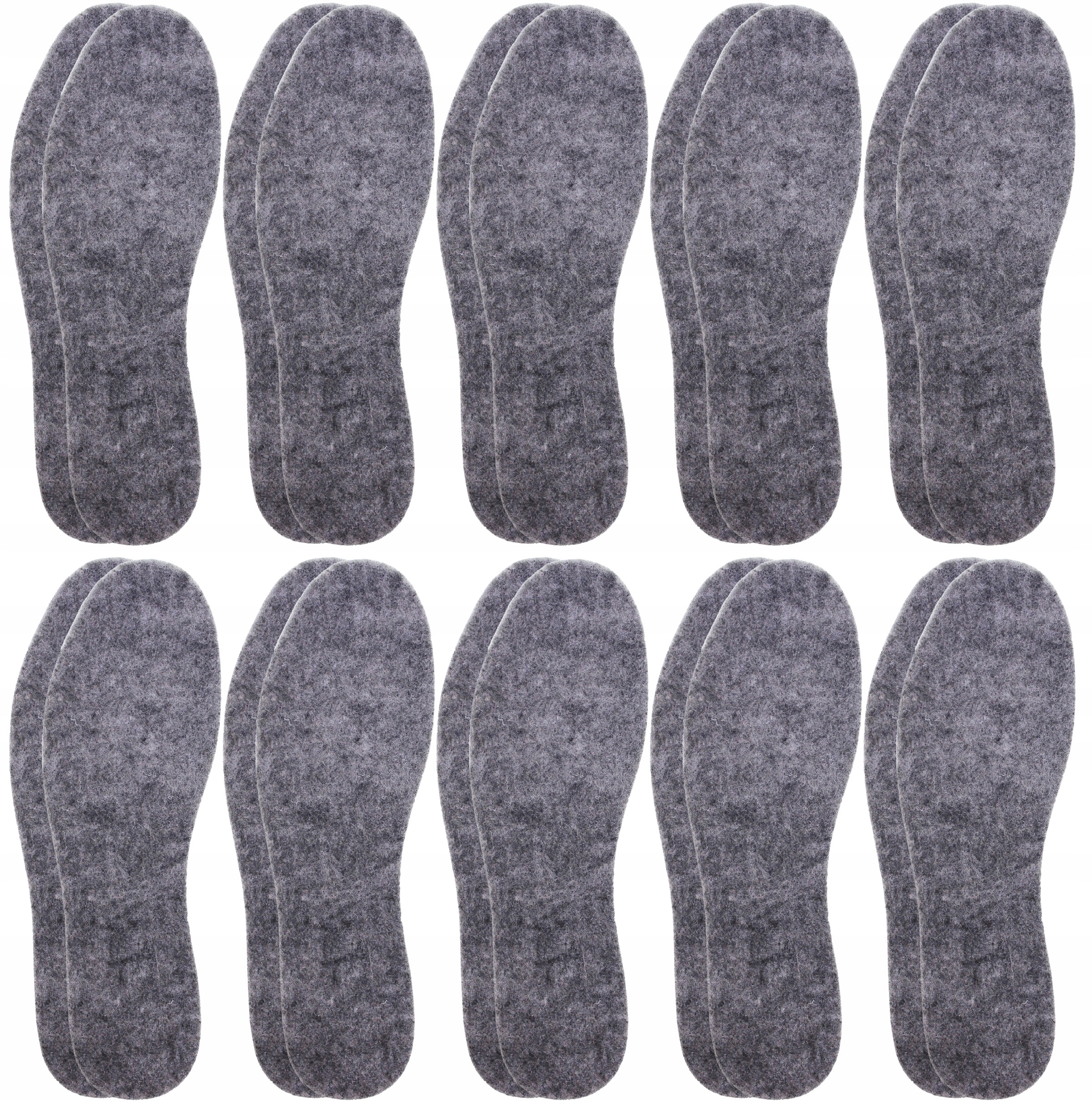 WKŁADKI DO BUTÓW FILCOWE GRUBY FILC 6 mm r. 41 x10