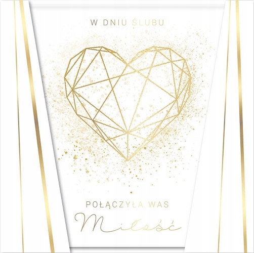 

Kartka ślubna z Listem do Koryntian glamour KPE147