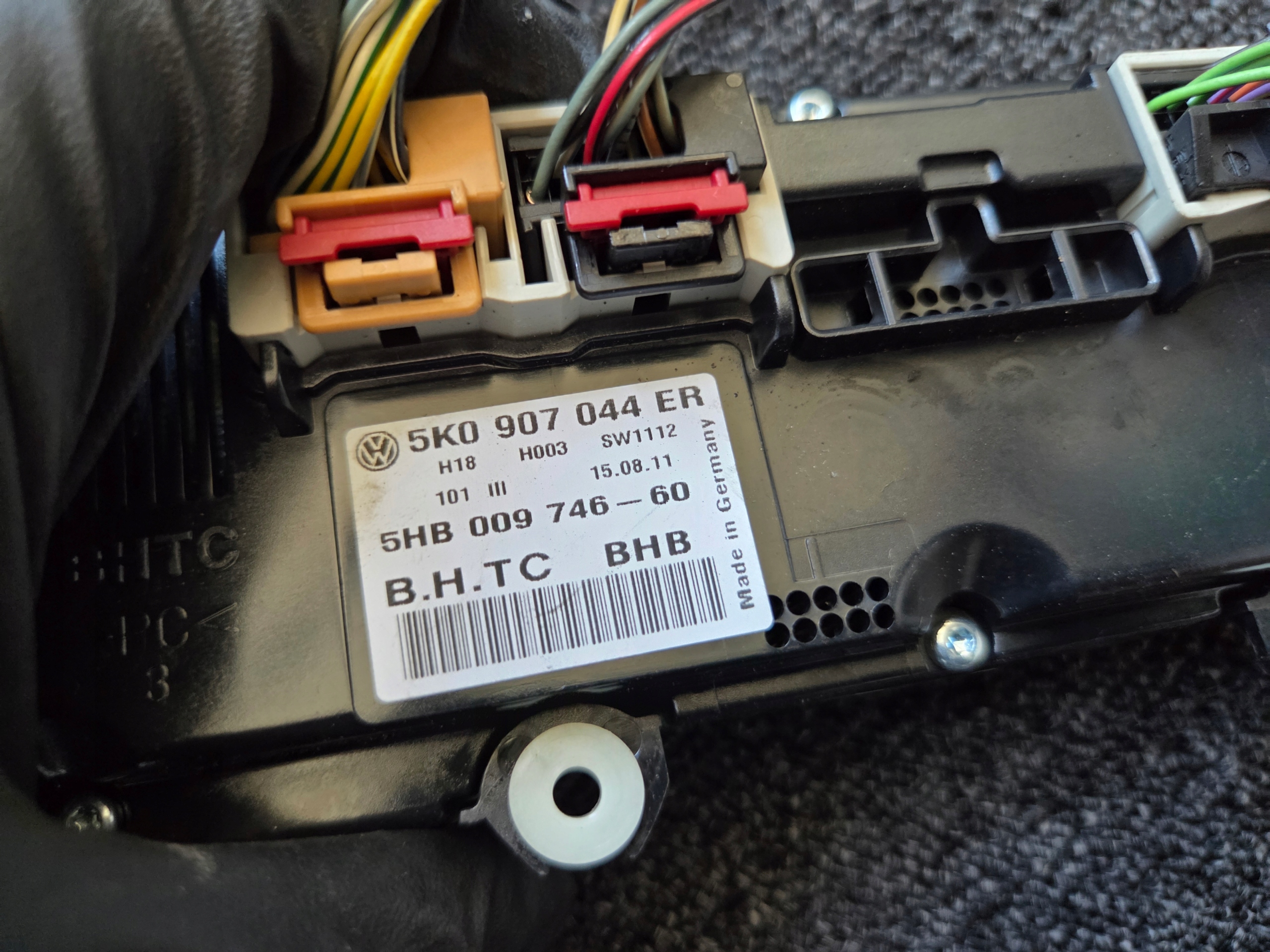 PANEL klími klimatizaci GOLF VI SCIROCCO TIGUAN PASSAT B7 5K0907044ER