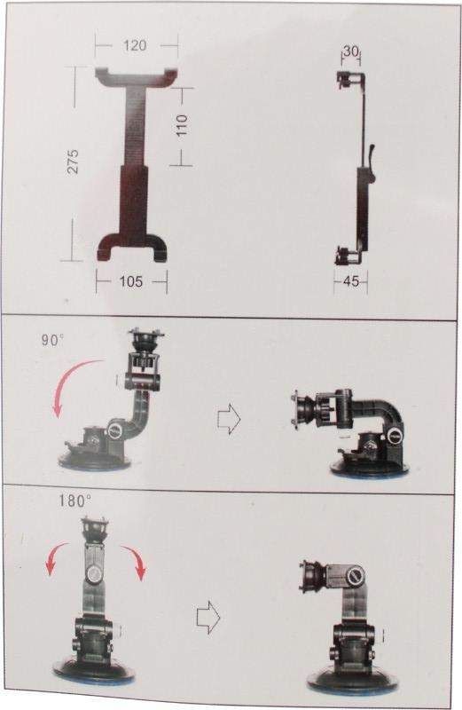 UCHWYT UNIWERSALNY DO TABLETA NA PRZYSSAWKĘ 61281 Producent Carcommerce