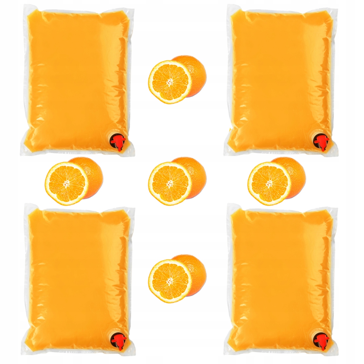 Sok pomarańczowy Pomarańcza zestaw 4x5L