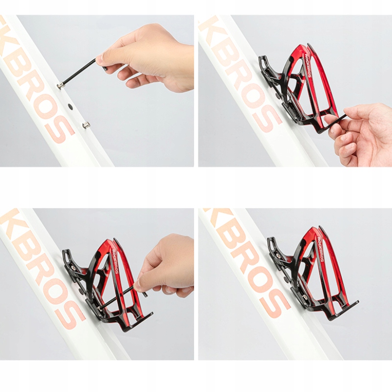 KOSZYK UCHWYT NA BIDON NAPÓJ ROWEROWY ELASTYCZNY Model KOSZYK NA BIDON BUTELKĘ PLASTIKOWY BKRD