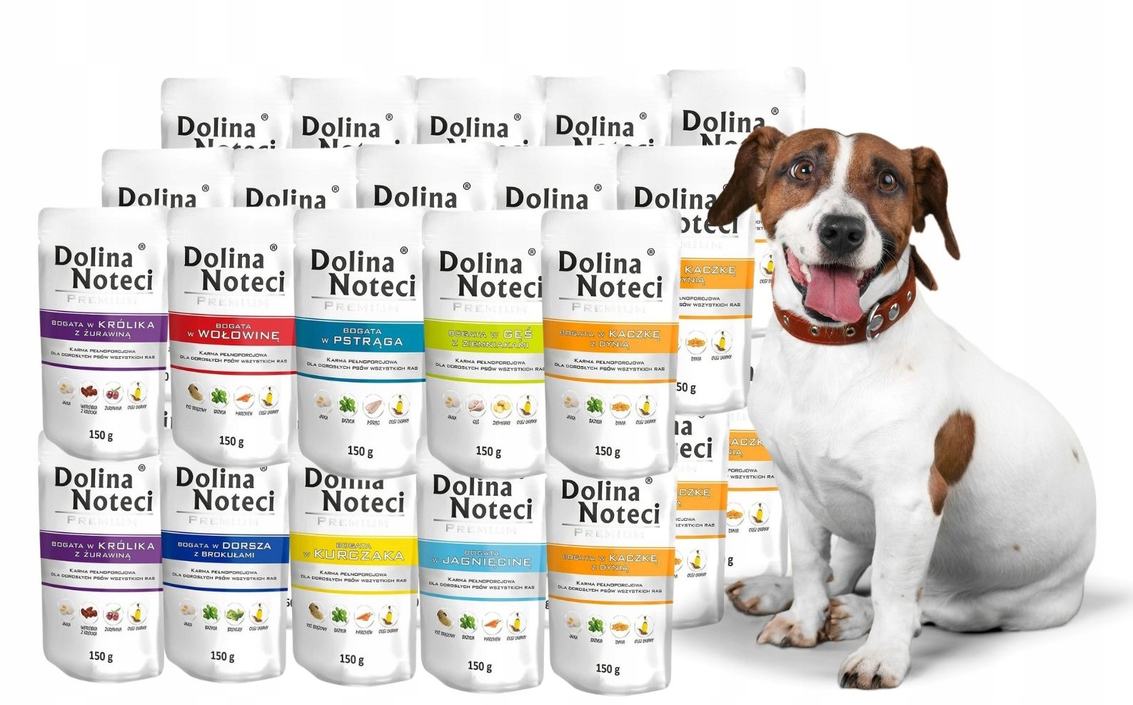 Levně Dolina Noteci Premium Vlhké krmivo pro psy MIX 8 příchutí 30x150g