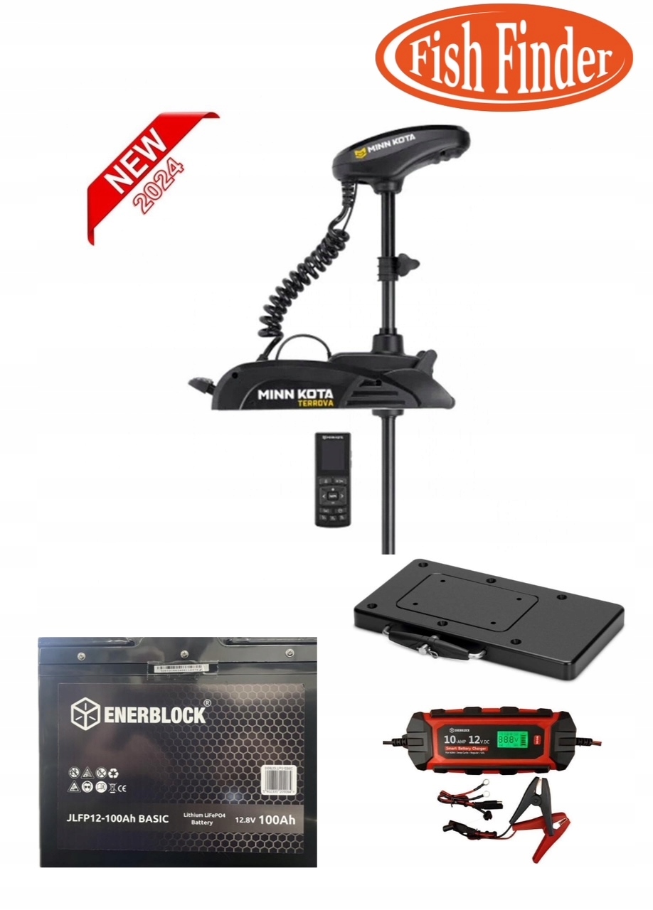 Silnik Minn Kota Terrova 55 lb Zestaw LifePO4