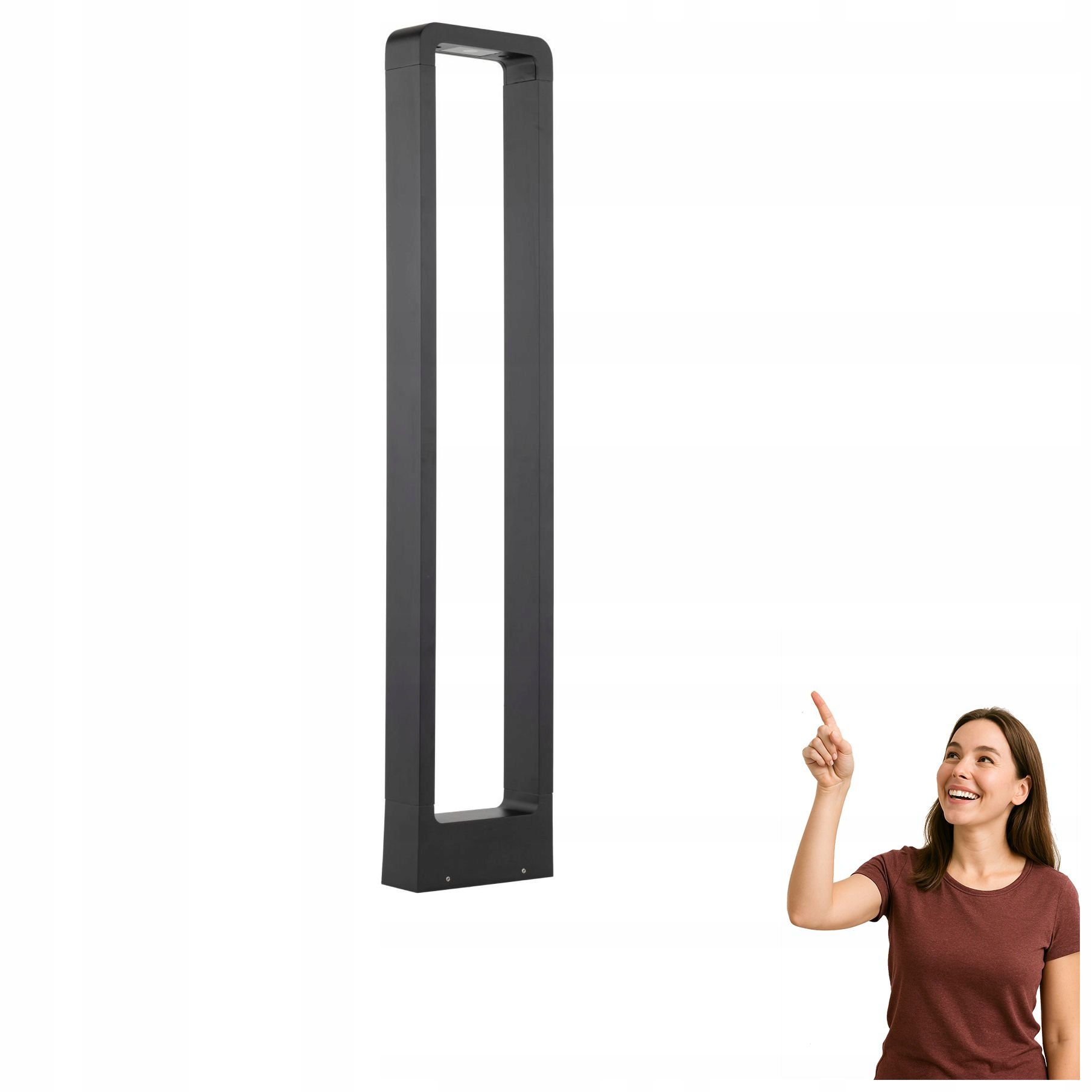 Vonkajšia Led lampa záhradný stĺpik 10W IP54 Arius L Black 19001 Tk Lighti