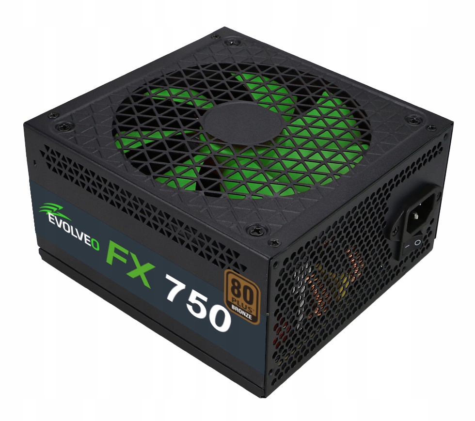 Evolveo Fx 750, zdroj 750W Atx, 14cm, 80+, Bronze, 3YRW FX750