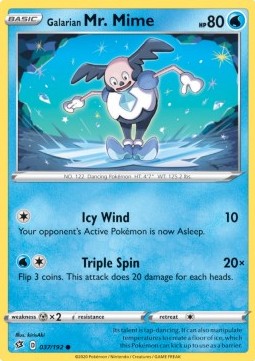 Karta Pokemon Galarian Mr. Mime (RCL 37)