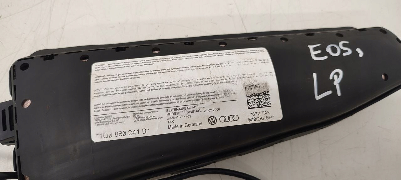 seat airbag left VW EOS 2,0 FSI