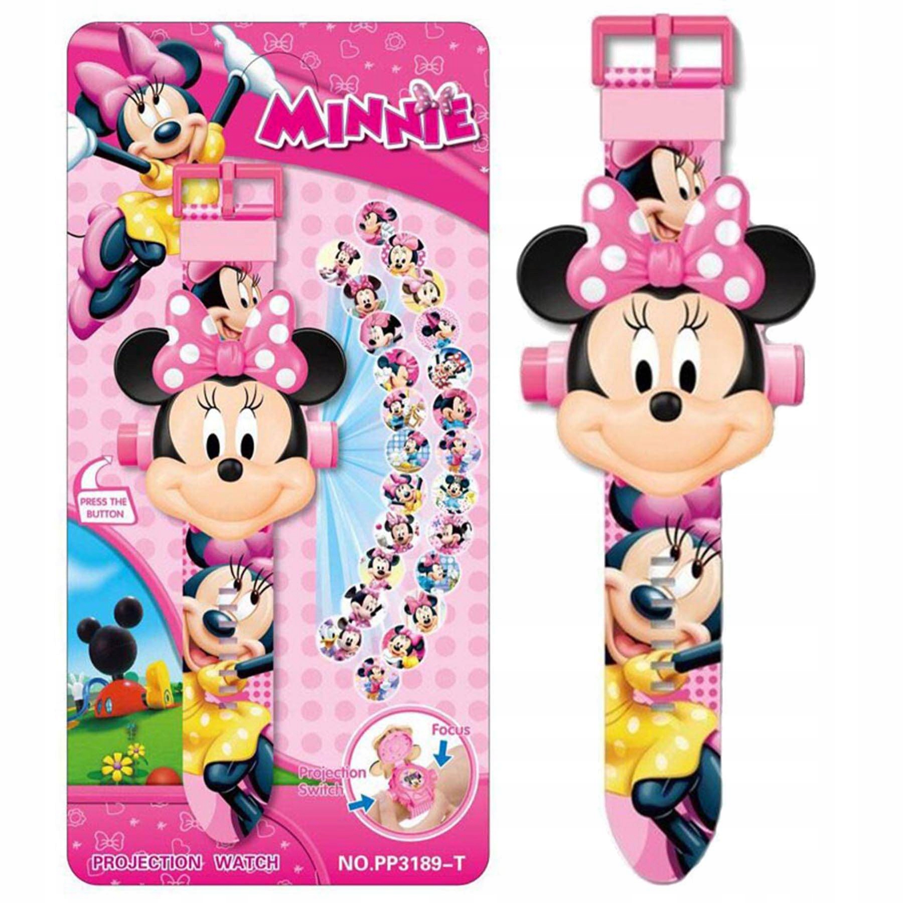 

Myszka Minnie Zegarek Cyfrowy 3D Z Projekotorem